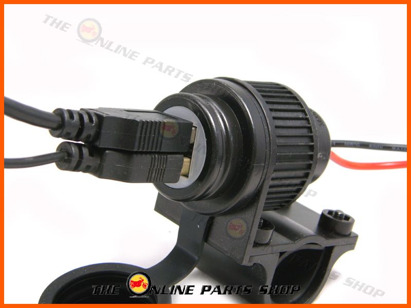 Details about 12v Twin USB Port Handlebar Mount Power Socket Suitable